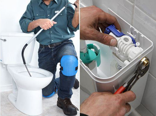 Matériel de débouchage de WC